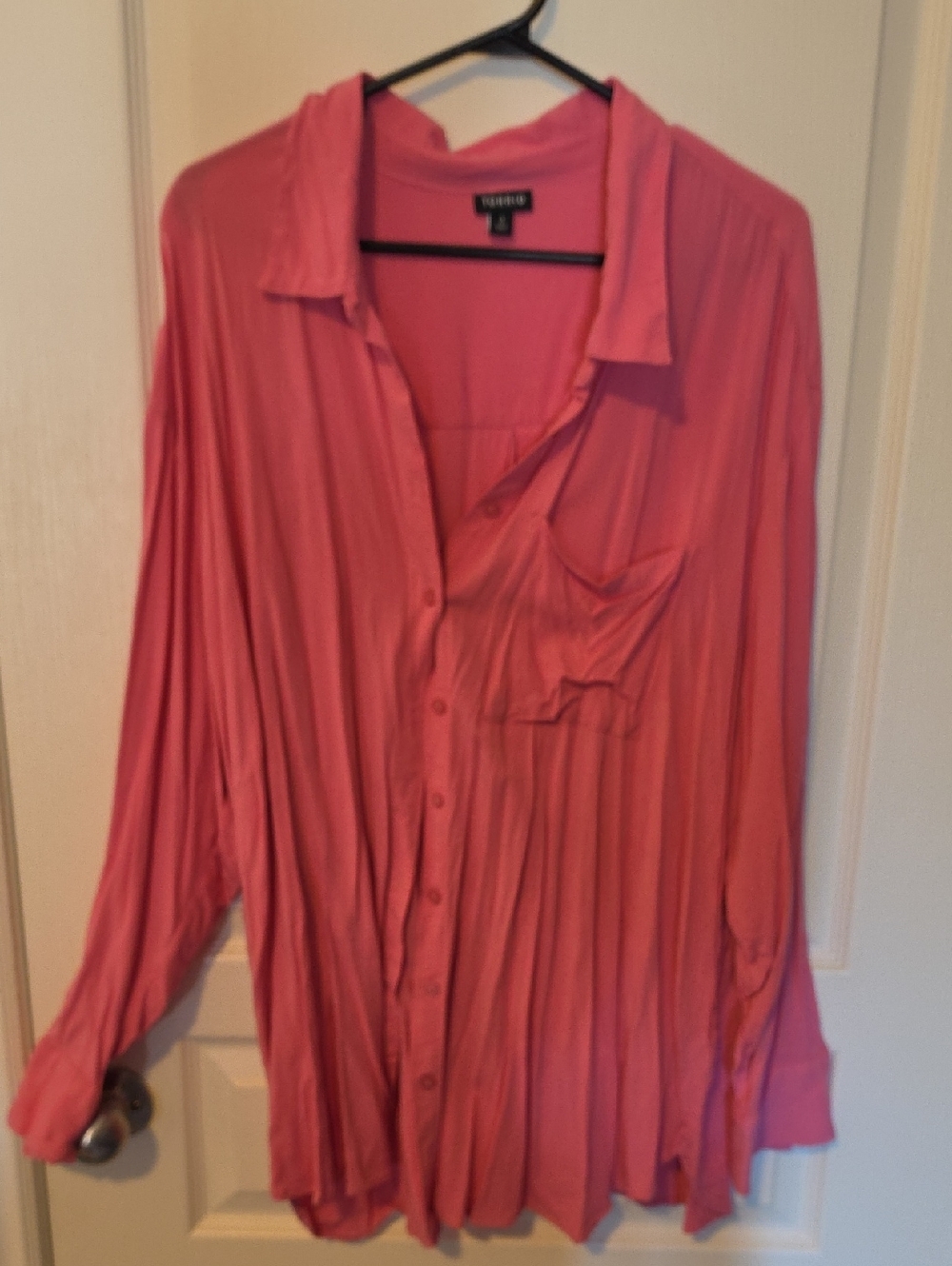 torrid Pink Button-Up Casual Shirt - Picture 5 of 10